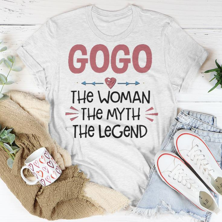 Gogo Grandma Gogo The Woman The Myth The Legend T-Shirt Funny Gifts