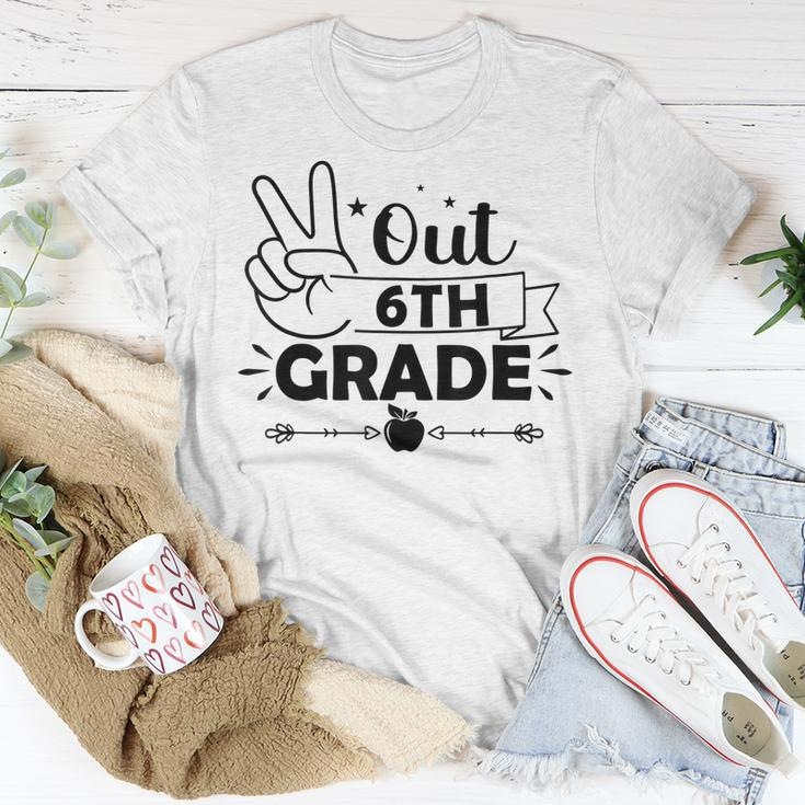 Graduation Peace Out 6Th Grade Funny End Of School Year Unisex T-Shirt Unique Gifts