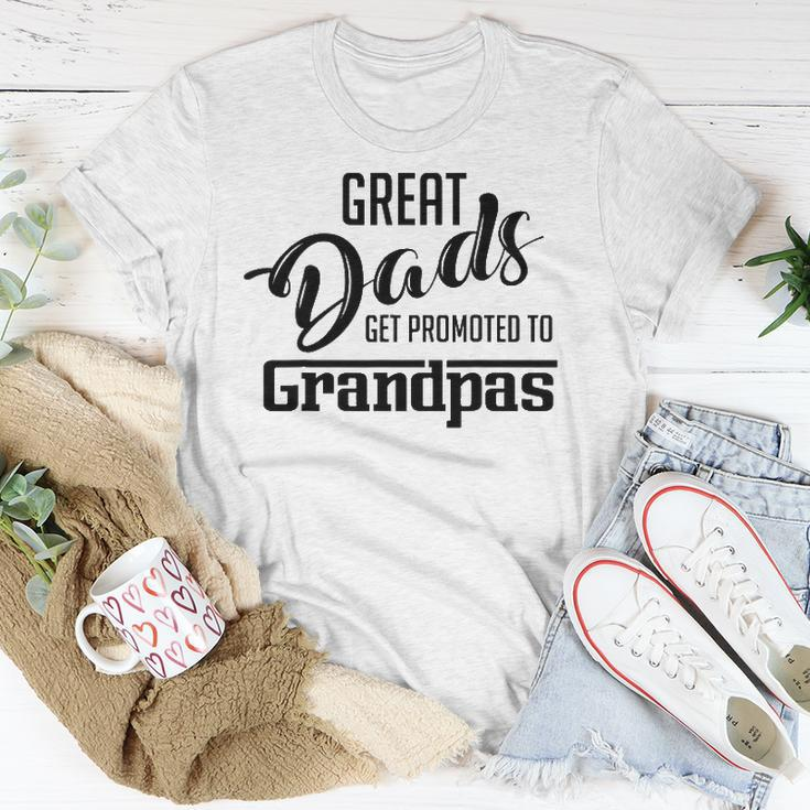 Great Dads Get Promoted To Grandpas Gift Unisex T-Shirt Unique Gifts