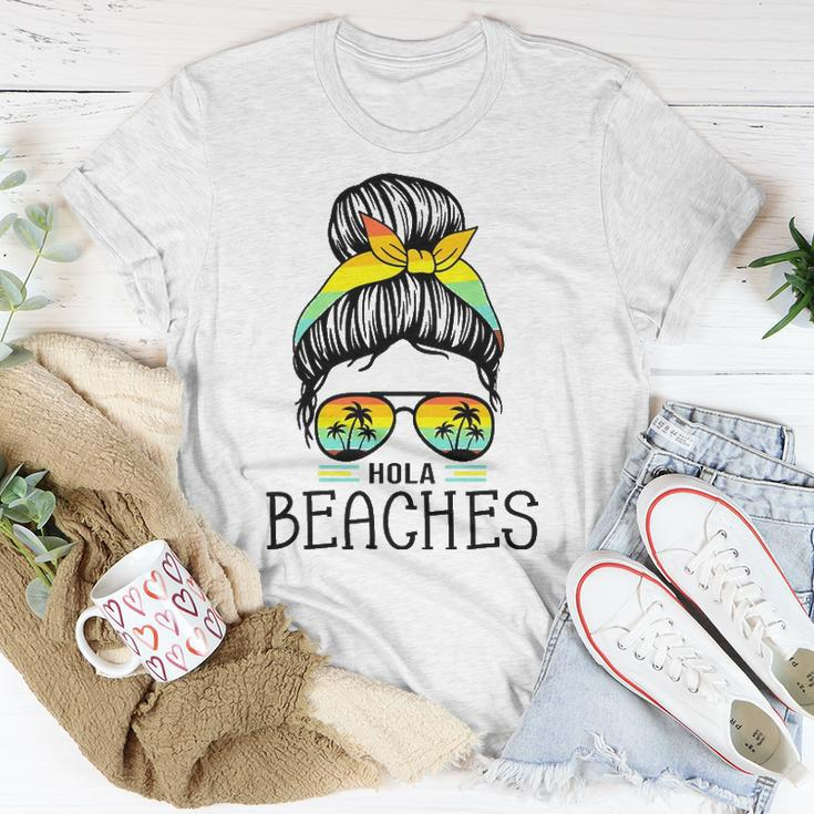 Hola Beaches Funny Beach Vacation Summer For Women Men Unisex T-Shirt Unique Gifts