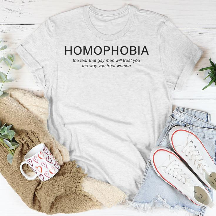 Homophobia Feminist Women Men Lgbtq Gay Ally Unisex T-Shirt Unique Gifts