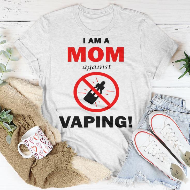 I Am A Mom Against Vaping V5 Unisex T-Shirt Funny Gifts