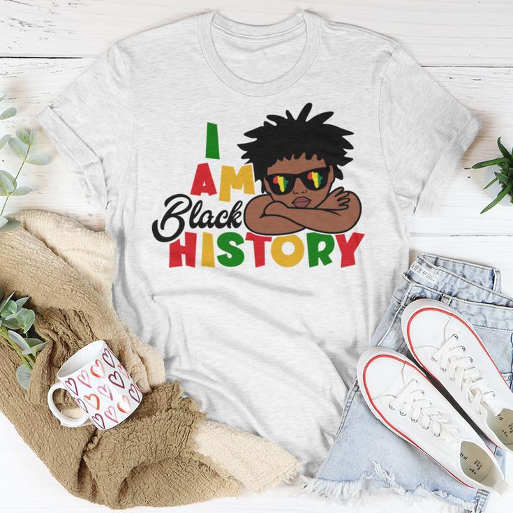 I Am Black History For Kids Boys Black History Month Unisex T-Shirt Funny Gifts