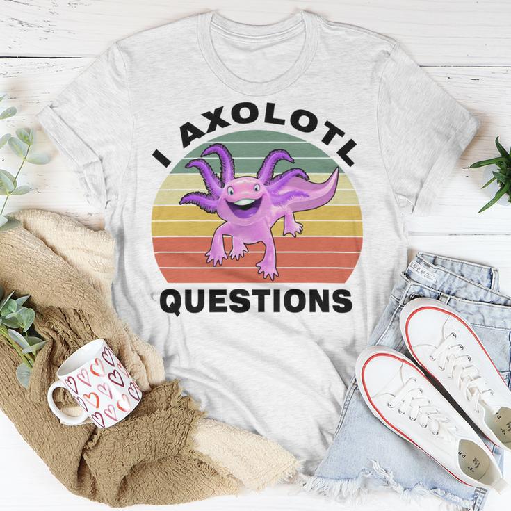 I Axlotl Questions Cute Axlotl V2 Unisex T-Shirt Funny Gifts