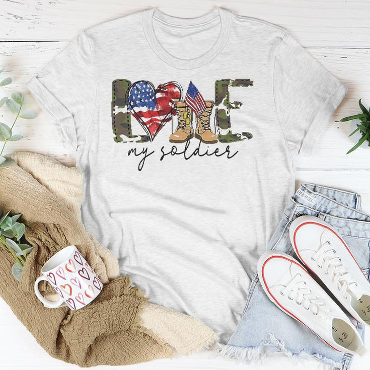 I Love My Soldier Military Military Army Wife Unisex T-Shirt Unique Gifts