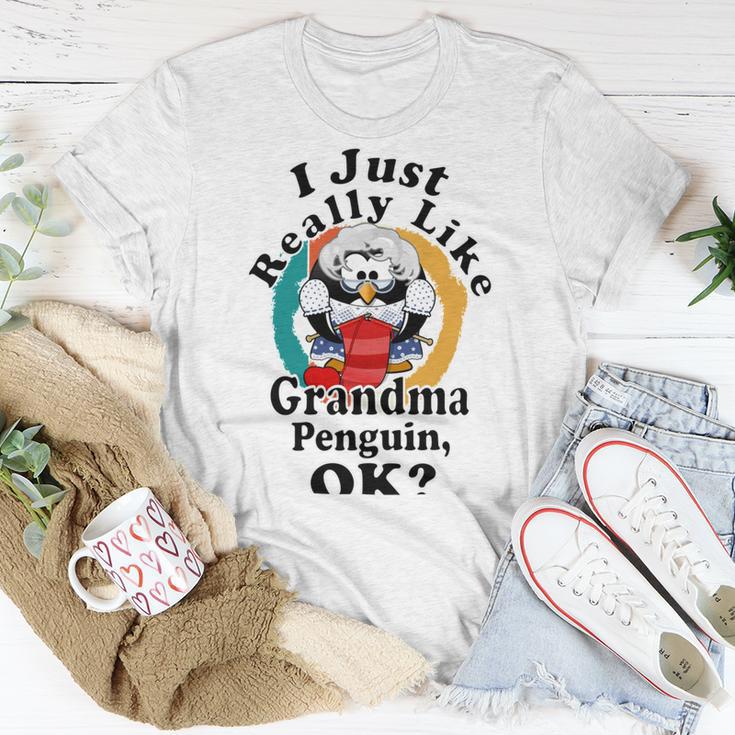 I Really Like Grandma Penguin Ok Unisex T-Shirt Funny Gifts