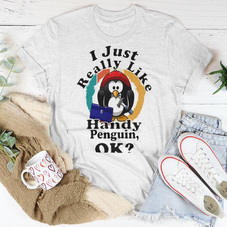 I Really Like Handy Penguin Ok Unisex T-Shirt Funny Gifts