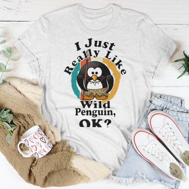 I Really Like Wild Penguin Ok Unisex T-Shirt Funny Gifts