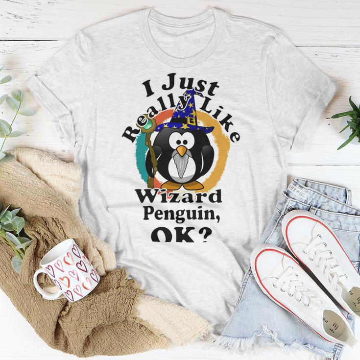 I Really Like Wizard Penguin Ok Unisex T-Shirt Funny Gifts