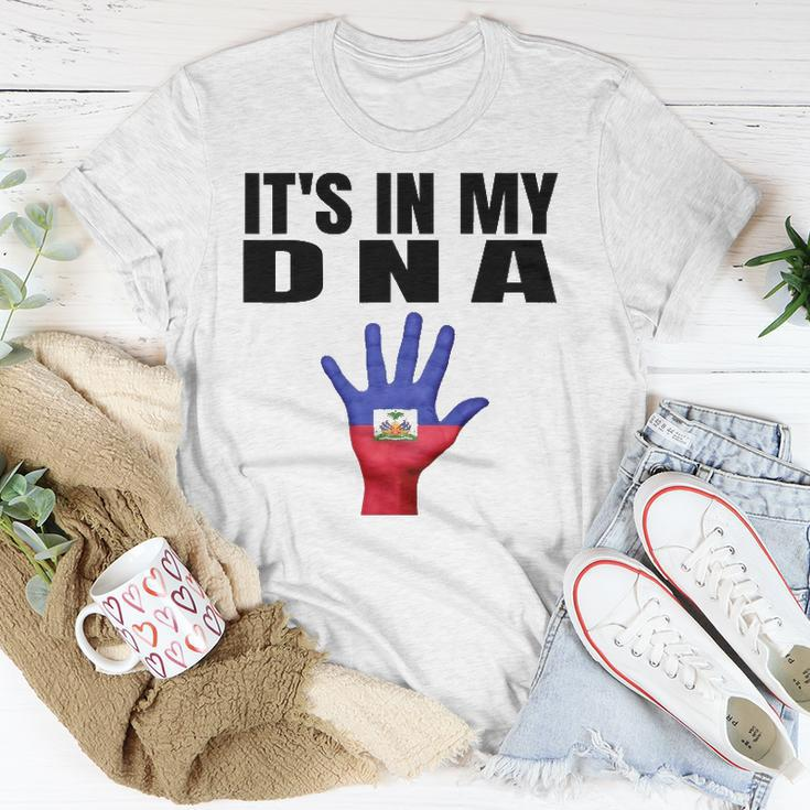Its In My Dna Haitian Flag Haitian Independence Unisex T-Shirt Unique Gifts