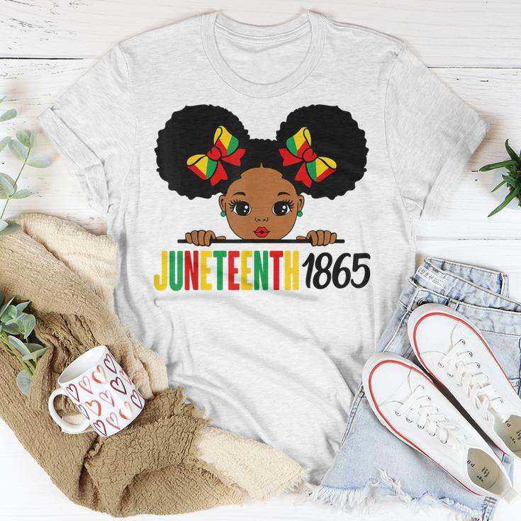 Junenth Celebrating 1865 Cute Black Girls Kids Unisex T-Shirt Unique Gifts