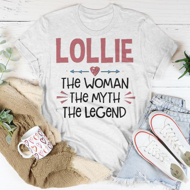Lollie Grandma Lollie The Woman The Myth The Legend T-Shirt Funny Gifts