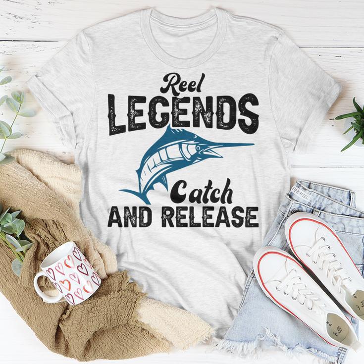 Loving Fish Reel Legends Catch And Release Unisex T-Shirt Funny Gifts