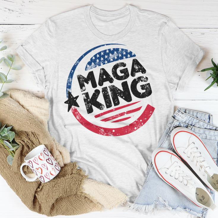 Maga King American Flag Red Blue Usa Lover Gift Unisex T-Shirt Unique Gifts