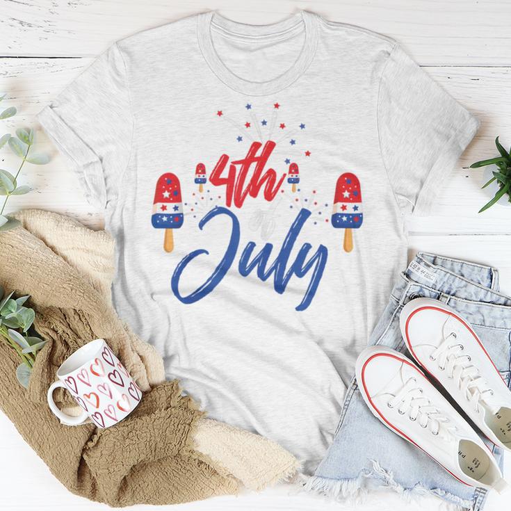 Memorial Day 4Th Of July Holiday Patriotic Ice Cream V2 Unisex T-Shirt Funny Gifts