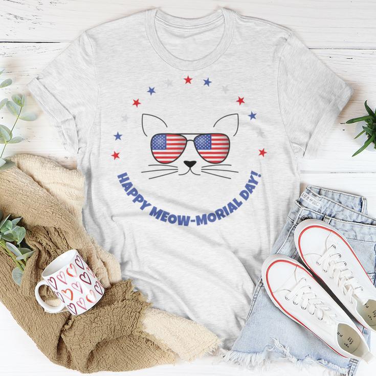 Memorial Day Cat Meowmorial Day V2 Unisex T-Shirt Funny Gifts