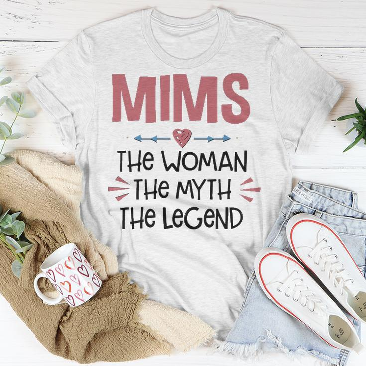 Mims Grandma Mims The Woman The Myth The Legend T-Shirt Funny Gifts
