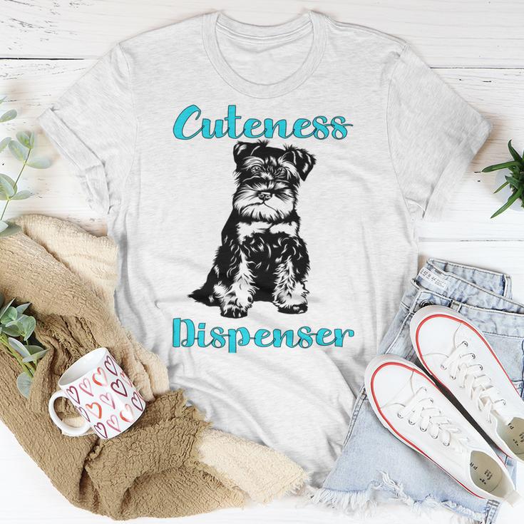 Miniature Schnauzer At Home Cuteness Dispenser Multi Tasking Dog Unisex T-Shirt Funny Gifts