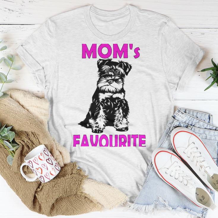 Miniature Schnauzer At Home Moms Favourite Multi Tasking Dog Unisex T-Shirt Funny Gifts