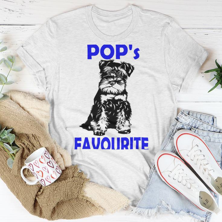 Miniature Schnauzer At Home Pops Favourite Multi Tasking Dog Unisex T-Shirt Funny Gifts