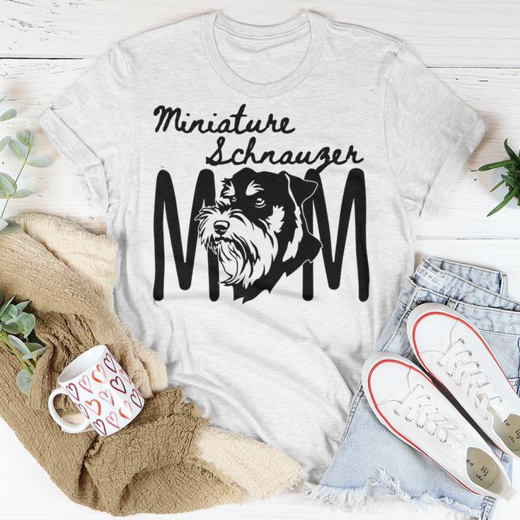 Miniature Schnauzer Mom - For A Loving Puppy Owner Unisex T-Shirt Funny Gifts