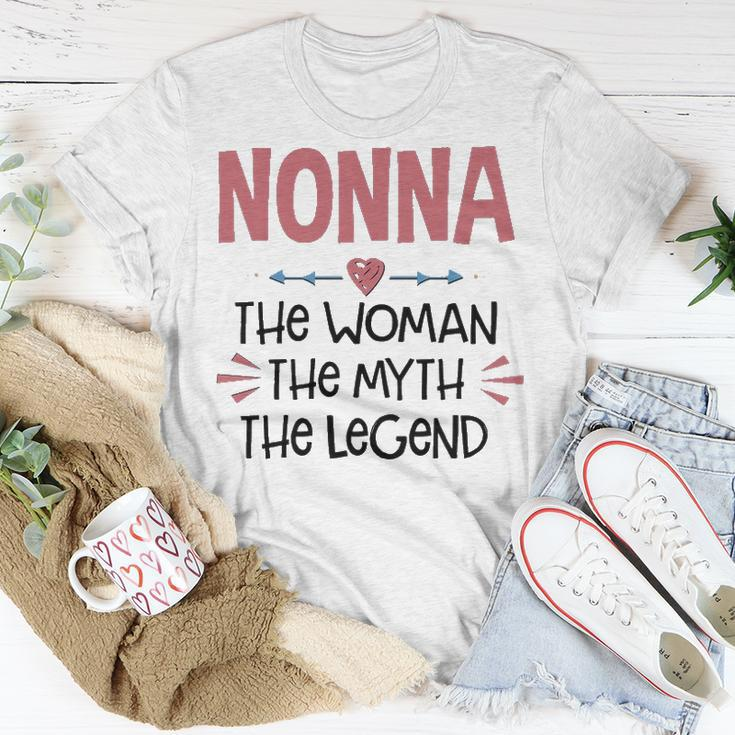 Nonna Grandma Nonna The Woman The Myth The Legend T-Shirt Funny Gifts