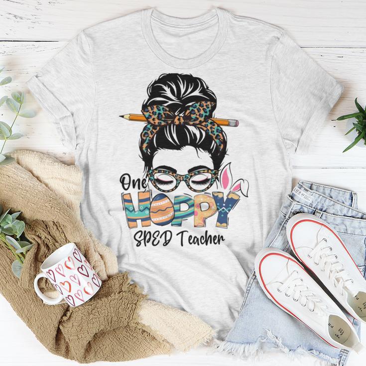 One Hoppy Mama Shirt Gift For Easter Spring Women Easter Women Gifts For Mom Mom One Happy Mama Easte Unisex T-Shirt Funny Gifts