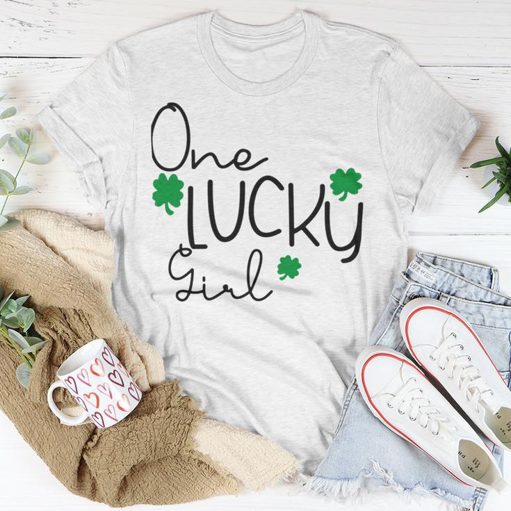 One Lucky Girl Funny St Patrick Day Unisex T-Shirt Funny Gifts