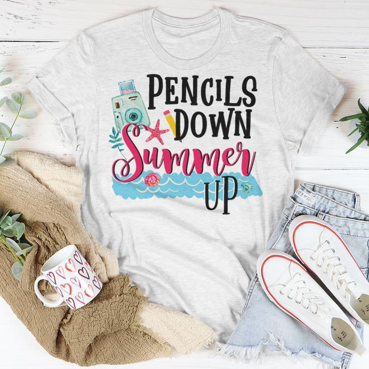 Pencils Down Summer Up Unisex T-Shirt Funny Gifts