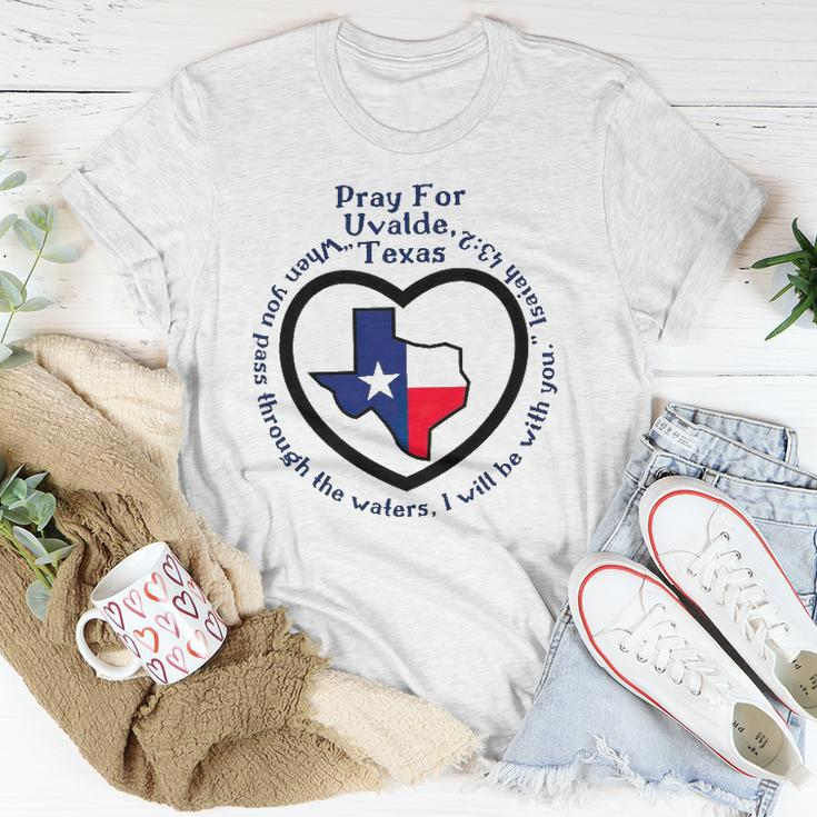 Prayers For Texas Robb Elementary Uvalde Texan Flag Map Unisex T-Shirt Unique Gifts