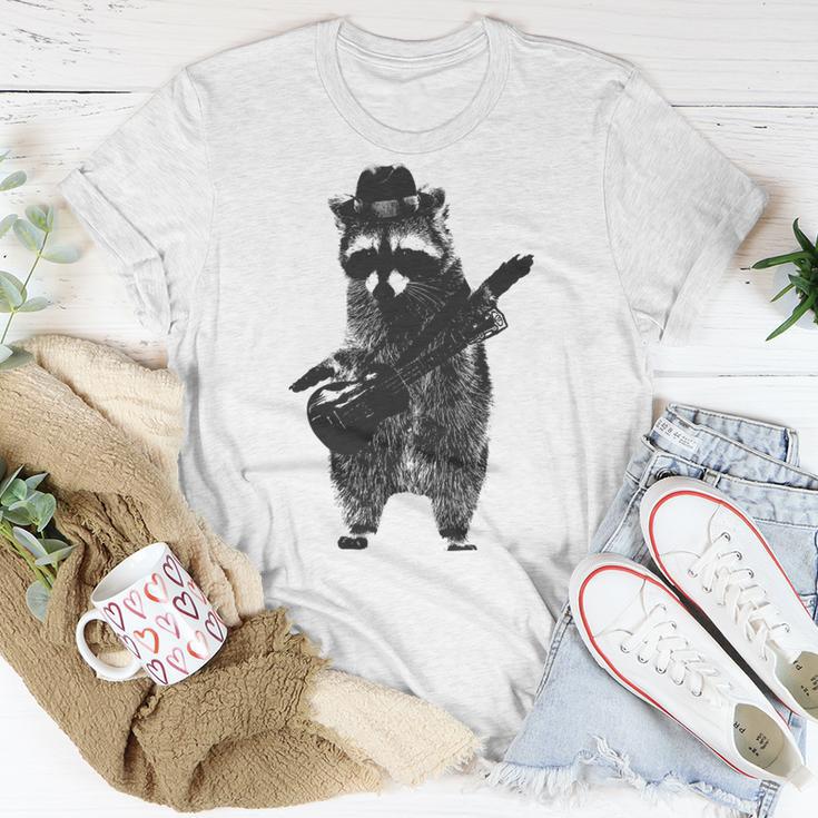 Raccoon Wielding Ukulele Unisex T-Shirt Funny Gifts