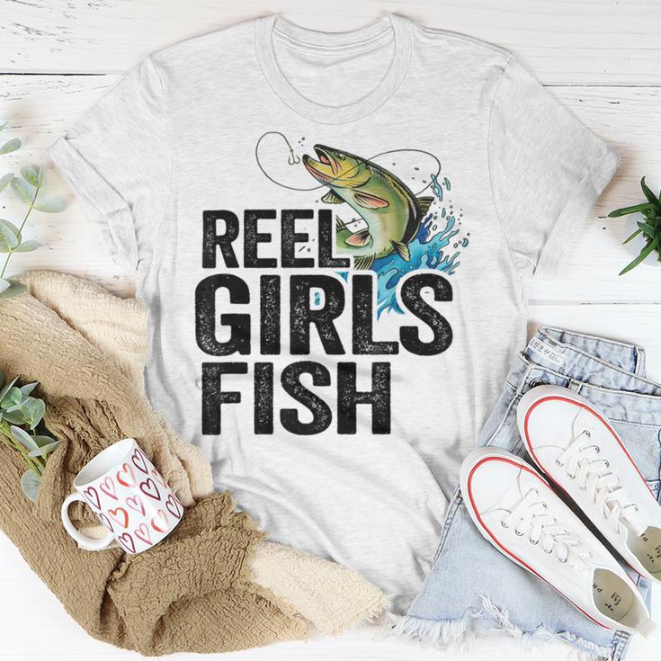 Reel Girl Fish Unisex T-Shirt Funny Gifts