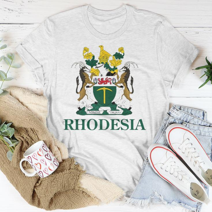 Rhodesia Coat Of Arms Zimbabwe Funny South Africa Pride Gift Unisex T-Shirt Unique Gifts