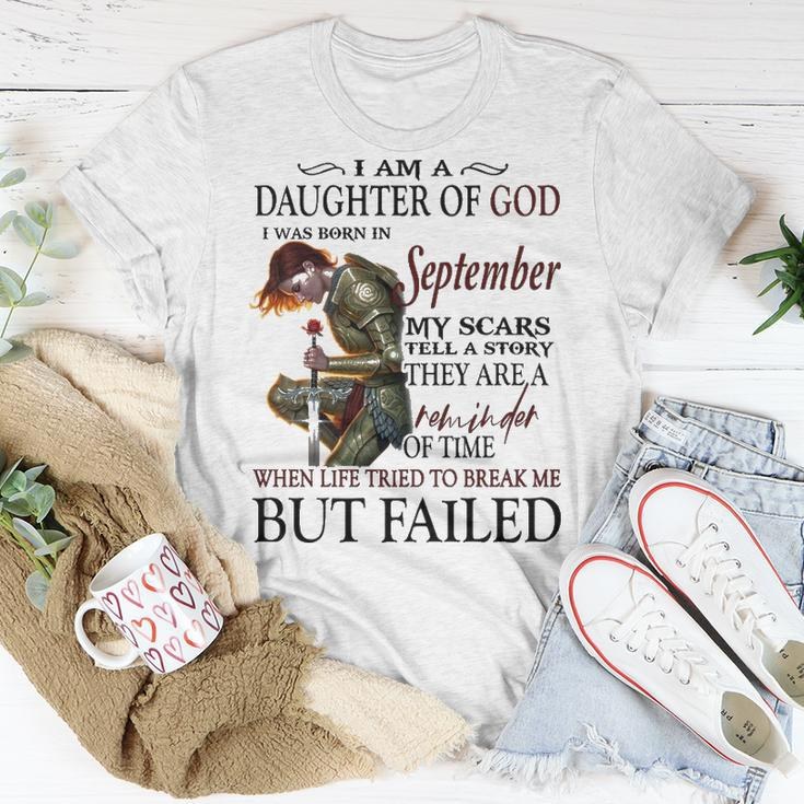 September Girl September Girl I Am A Daughter Of God T-Shirt Funny Gifts