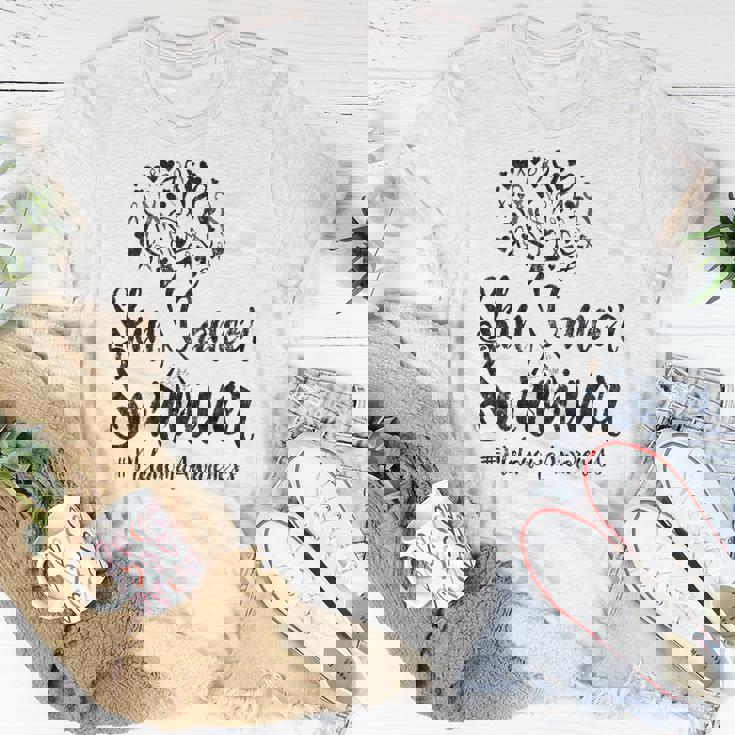 Skin Cancer Survivor- Melanoma Awareness T-shirt Personalized Gifts Skin Cancer Survivor- Melanoma Awareness T-shirt Personalized Gifts