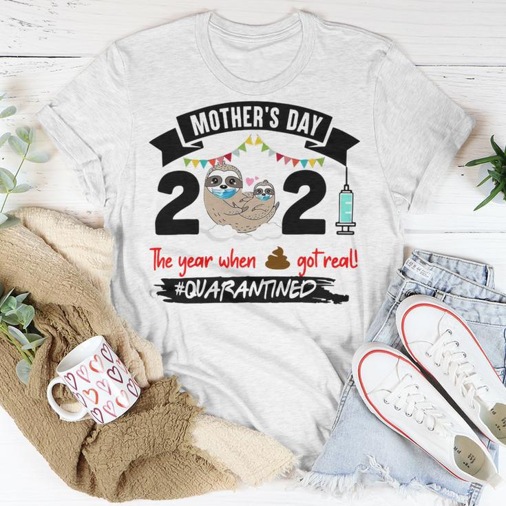 Sloth Mothers Day 2021 The Year When 848 Shirt Unisex T-Shirt Funny Gifts