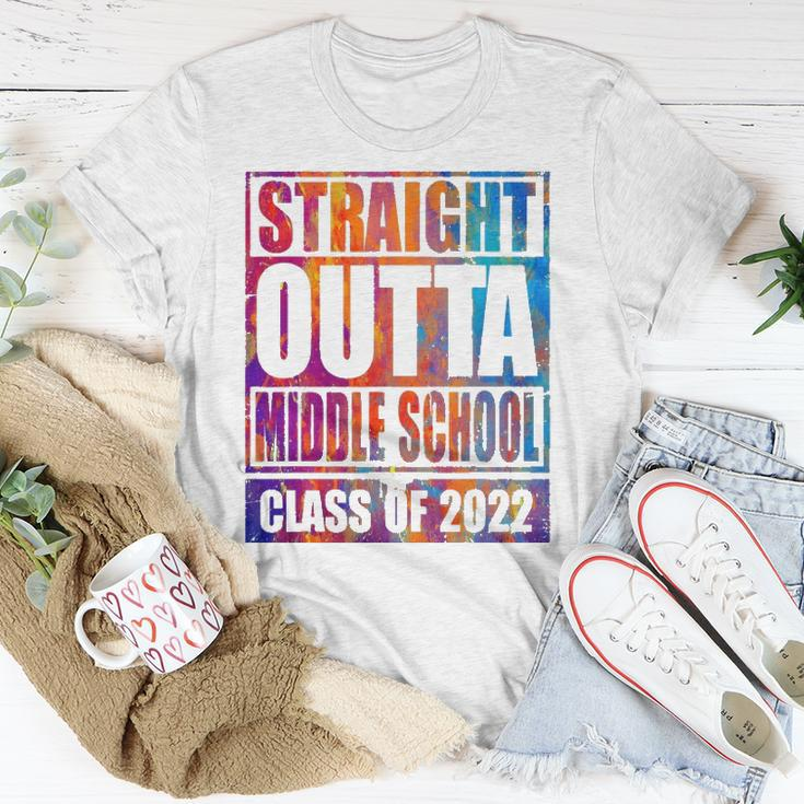 Straight Outta Middle School 2022 Graduation Unisex T-Shirt Unique Gifts