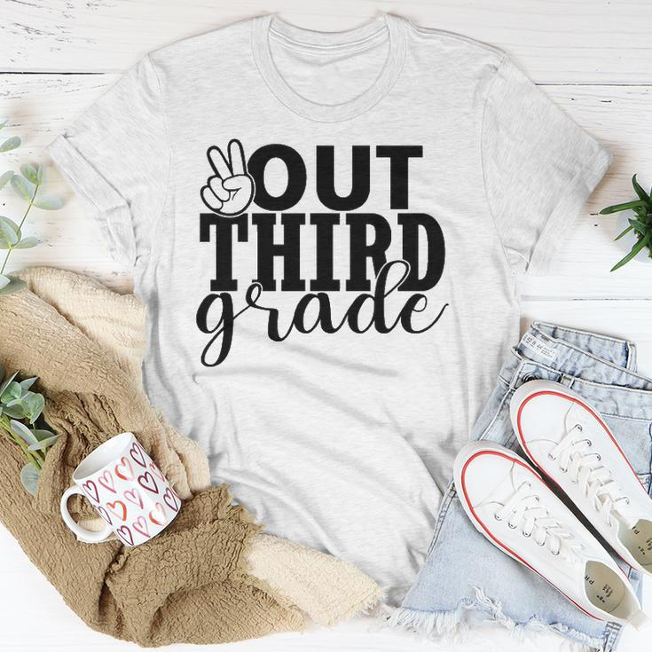 Third Grade Out School Tee - 3Rd Grade Peace Students Kids Unisex T-Shirt Unique Gifts