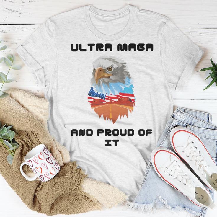 Ultra Mega And Proud Of It Pro Trump Patriotic Republican Unisex T-Shirt Funny Gifts