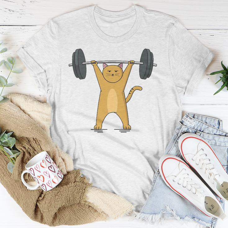 Weightlifting - Cat Barbell Fitness Lovers Gift Unisex T-Shirt Unique Gifts