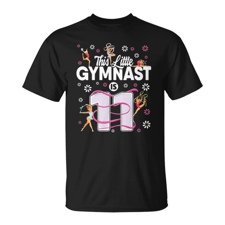 11 Years Old Gymnast 11Th Birthday Girl Tumbling Gymnastics Unisex T-Shirt