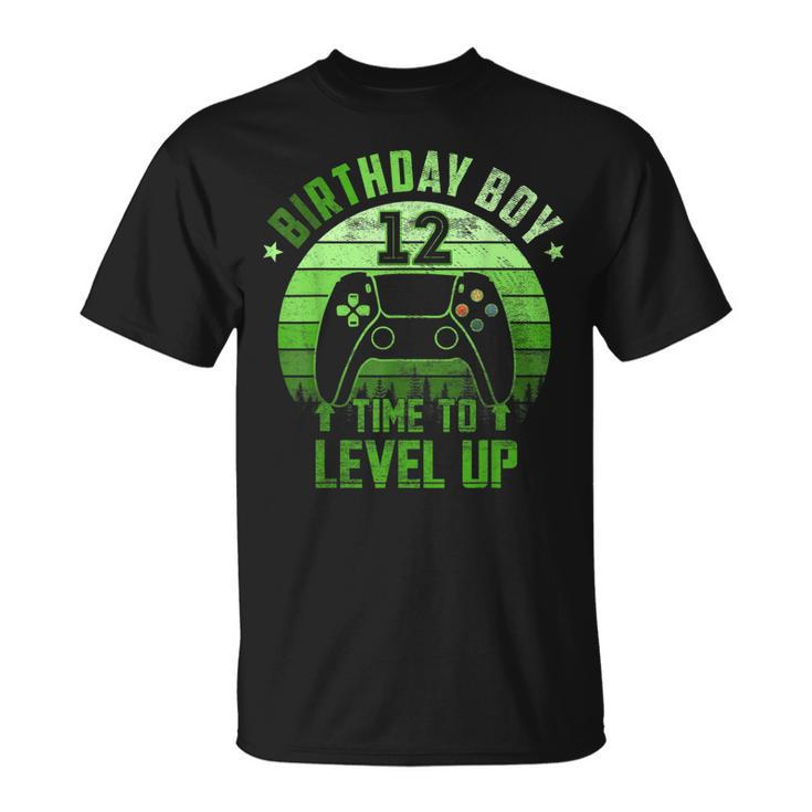 12Th Birthday Boy Time To Level Up 12 Years Old Boys  V3 Unisex T-Shirt