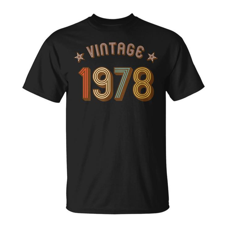 1978 Vintage - Seventies 70S Retro Birthday -   Unisex T-Shirt