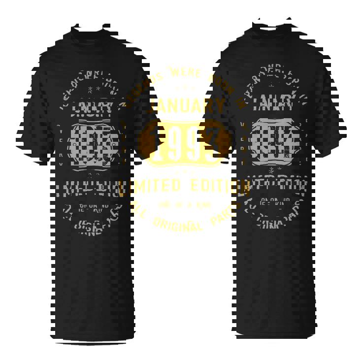 1993 January Birthday 1993 January Limited Edition T-Shirt