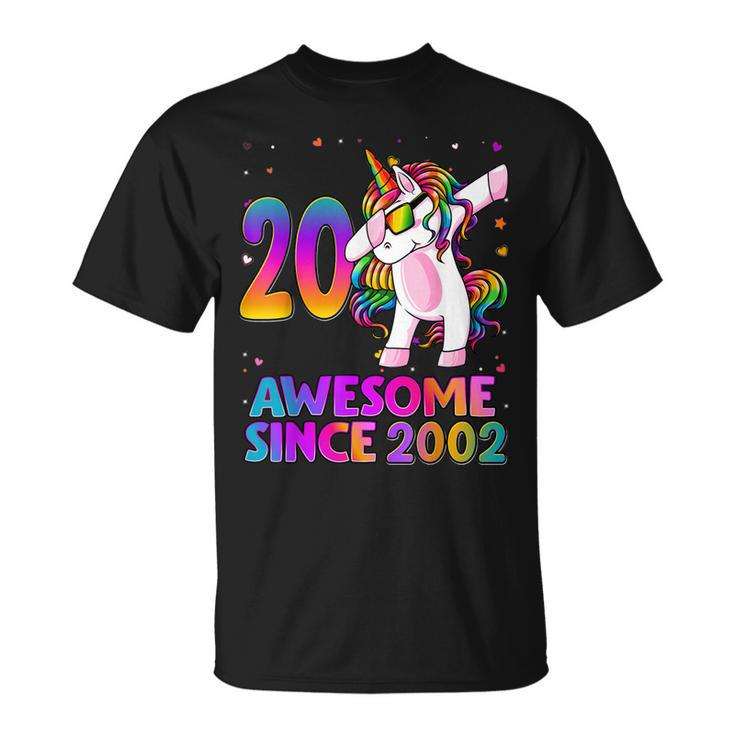 20 Year Old Unicorn Dabbing 20Th Birthday Girl Unicorn Party  Unisex T-Shirt