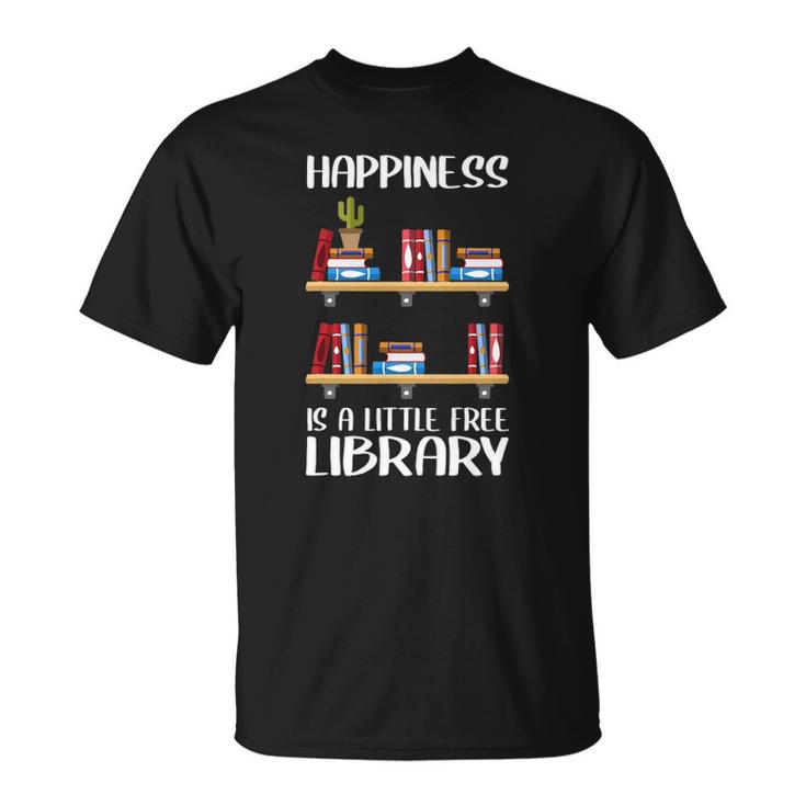 Funny Library Gift For Men Women Cool Little Free Library Unisex T-Shirt