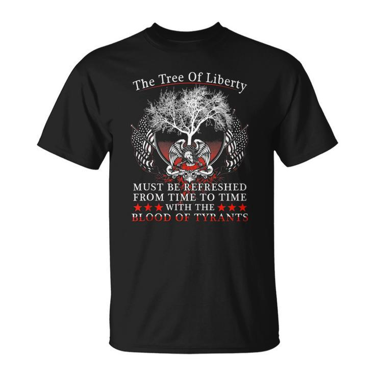 2Nd Amendment Gun Rights Tree Of Liberty Blood Of Tyrants Unisex T-Shirt