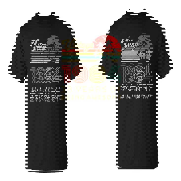 38 Years Old Birthday Vintage 1984 38Th Birthday Unisex T-Shirt