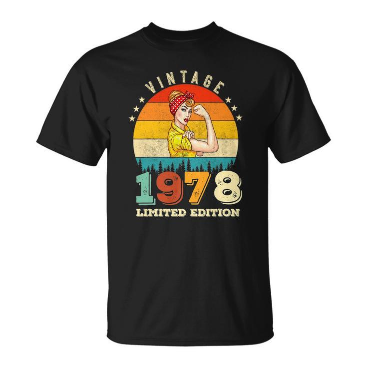 44Th Birthday 1978 Limited Edition Vintage 44 Years Old Women Unisex T-Shirt