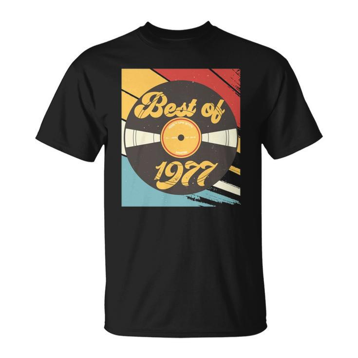 45Th Birthday Gift Vinyl Record Vintage 1977  Unisex T-Shirt